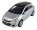 OPEL CORSA OPC SREBRNY METALOWY SAMOCHÓD KOLEKCJONERSKI WELLY