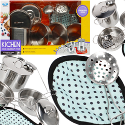 NACZYNIA KUCHENNE METALOWE GARNKI STAL NIERDZEWNA