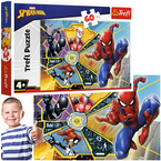 PUZZLE SPIDERMAN W SIECI MARVEL 60 EL. UKŁADANKA DLA DZIECI TREFL 17372