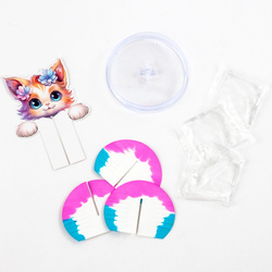 MAGICZNY BAŚNIOWY KOTEK Z KRYSZTAŁKÓW KREATYWNY EKSPERYMENT KIDEA