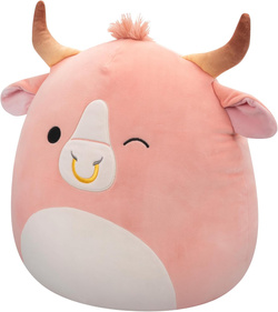 SQUISHMALLOWS MIĘKKA MASKOTKA PLUSZAK BRZOSKWINIONY BYK BRAHMA HOWLAND 40cm