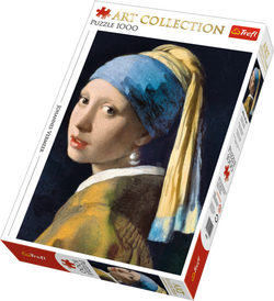 PUZZLE DZIEWCZYNA Z PERŁĄ VERMEER 1000 ELEMENTÓW UKŁADANKA TREFL 10522