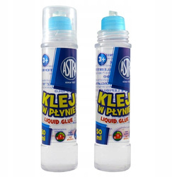 KLEJ SZKOLNY W PŁYNIE Z APLIKATOREM TRANSPARENTNY 50 ml ASTRA - 5 sztuk