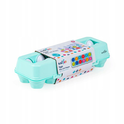 JAJKA WYTŁACZANKA JAJA ZE STEMPELKAMI SENSORYCZNE 12 szt. SORTER TULIFUN