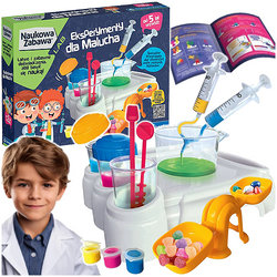 ZESTAW EDUKACYJNY EKSPERYMENTY DLA MALUCHA NAUKOWA ZABAWA CLEMENTONI