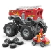 HOT WHEELS MONSTER TRUCKS WÓZ STRAŻACKI QUAD FIGURKI KLOCKI 284 EL. MATTEL