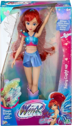 LALKA WINX CLUB FAIRY LIGHT UP BLOOM WRÓŻKA ZE ŚWIECĄCYMI SKRZYDŁAMI 26 cm