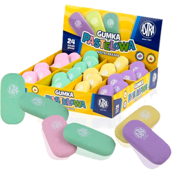 GUMKA PASTELOWA MIĘKKA DO ŚCIERANIA MAZANIA ASTRA - 24 szt.