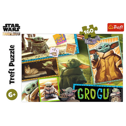 PUZZLE STAR WARS 160 ELEMENTÓW GROGU BABY YODA MANDALORIAN 15411 TREFL