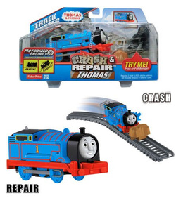 LOKOMOTYWA THOMAS CRASH REPAIR FISHER PRICE TOMEK
