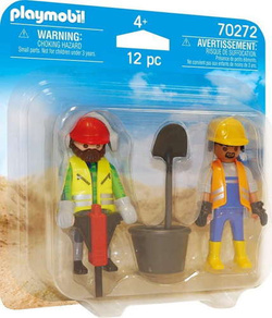 MINI FIGURKI ROBOTNICY BUDOWLANI 12 EL - PLAYMOBIL