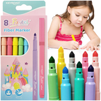 FLAMASTRY MAZAKI PISAKI MARKERY KEYROAD FIBER MARKER PASTEL 8 KOLORÓW