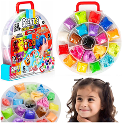 MASA PLASTYCZNA PACHNĄCA PIASEK KINETYCZNY W WALIZCE ROZCIĄGA SIĘ SCENTOS