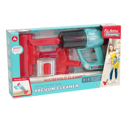 ODKURZACZ PIONOWY SPRZĄTAJĄCY RĘCZNY NA BATERIE DLA DZIECI ŚWIECI DŹWIĘKI