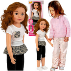 LALKA CHODZĄCA ZA RĘKĘ JULKA DUŻA 70 cm INTERAKTYWNA EDUKACYJNA SMILY PLAY