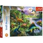 PUZZLE 200 DRAPIEŻNE DINOZAURY ZWIERZĘTA DŻUNGLA UKŁADANKA TREFL 13281