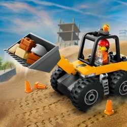 LEGO CITY ŁADOWARKA KOŁOWA ŻÓŁTA POJAZD BUDOWLANY FIGURKI 81 EL. 60450