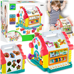 SORTER DOMEK INTERAKTYWNY EDUKACYJNY PIANINKO MELODIE KOSTKA NAUKA HOLA