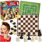 SZACHY GRA PLANSZOWA STRATEGICZNA LOGICZNA WARCABY TRIS LUDOTECA LISCIANI