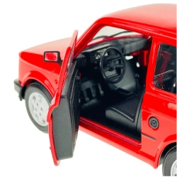 AUTO SAMOCHÓD FIAT 126P MALUCH METALOWY KOLEKCJONERSKI WELLY 1:21 CZERWONY