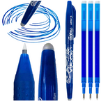 DŁUGOPIS ZMAZYWALNY WYMAZYWALNY NIEBIESKI PILOT FRIXION 0.7 mm + 3 WKŁADY