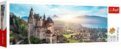 PUZZLE 1000 ELEMENTÓW PANORAMA ZAMEK MENTHON FRANCJA UKŁADANKA TREFL 29055