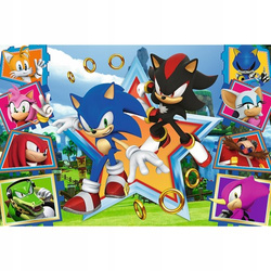 PUZZLE 100 ELEMENTÓW SONIC THE HEDGEHOG POZNAJ SONICA 16465 TREFL 