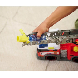 STRAŻ POŻARNA WÓZ STRAŻACKI Z DRABINĄ LEJE WODĘ ŚWIATŁO DŹWIĘK DICKIE TOYS