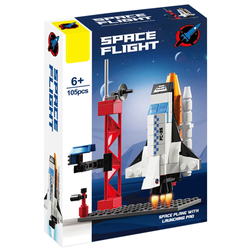 KLOCKI KONSTRUKCYJNE STATEK KOSMICZNY RAKIETA SAMOLOT 105 el SPACE FLIGHT