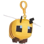 MINECRAFT PLUSZAK MASKOTKA PSZCZOŁA PRZYTULANKA PIXELE MIĘKKA Z ZAWIESZKĄ