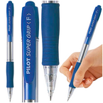 DŁUGOPIS AUTOMATYCZNY OLEJOWY WKŁAD PILOT SUPER GRIP ERGONOMICZNY NIEBIESKI