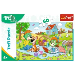 PUZZLE 60 RODZINA TREFLIKÓW PRZYGODY RODZINY TREFLIKÓW TREFL 17394