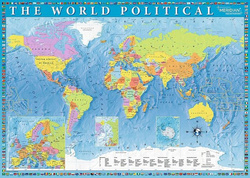 PUZZLE 2000 ELEMENTÓW POLITYCZNA MAPA ŚWIATA UKŁADANKA - 27094 TREFL