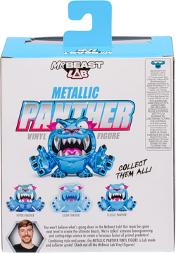 MRBEAST LAB METALIC PANTHER FIGURKA WINYLOWA PANTERA KOLEKCJONERSKA YOUTUBE