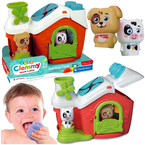 FARMA SENSORYCZNA STODOŁA ZE ZWIERZĘTAMI DOMEK SORTER Z KLOCKAMI CLEMENTONI