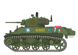 MODEL DO SKLEJANIA LEKKI CZOŁG M3A3 NORMANDIA 1:72