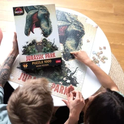 PUZZLE 1000 EL. PARK JURAJSKI DINOZAUR UKŁADANKA PREMIUM PLUS TREFL 10883