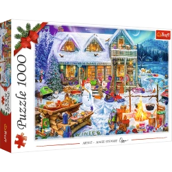 PUZZLE 1000 ZIMOWY CZAS ŚWIĘTA ZIMA BOŻE NARODZENIE UKŁADANKA TREFL 10948
