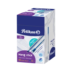 DŁUGOPIS NIEBIESKI PELIKAN HANG STICK 1.0mm BIUROWY Z ZATYCZKĄ - 5 szt.