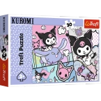 PUZZLE 30 ELEMENTÓW ZABAWY Z KUROMI HELLO KITTY UKŁADANKA 18325 TREFL