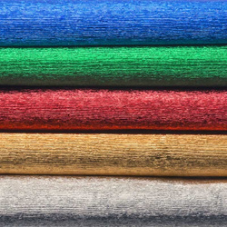 KREPINA BIBUŁA MARSZCZONA METALIZOWANA 6 KOLORÓW METALIC 10x250cm PASTELLO