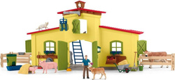 SCHLEICH DUŻA FARMA ŻÓŁTA STODOŁA ZE ZWIERZĘTAMI FIGURKI AKCESORIA 42605