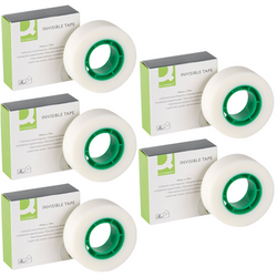 TAŚMA MATOWA KLEJĄCA NIEWIDOCZNA PO NAKLEJENIU Q-CONNECT 19mm x 33m - 5 szt