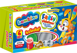 FARBY PLAKATOWE BAMBINO 6 KOLORÓW 20 ML BROKATOWE