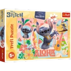 PUZZLE STITCH I PRZYJACIELE W AKCJI 100 EL UKŁADANKA DLA DZIECI TREFL 16495