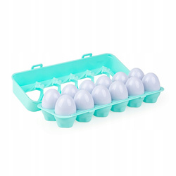 JAJKA WYTŁACZANKA JAJA ZE STEMPELKAMI SENSORYCZNE 12 szt. SORTER TULIFUN