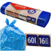 WORKI NA ŚMIECI WIĄZANE OFFICE PRODUCTS 16 SZTUK 60L NIEBIESKIE - 6 sztuk