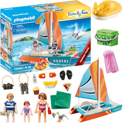 PLAYMOBIL KATAMARAN KLOCKI RODZINNA WYCIECZKA FAMILY FUN ŁÓDŹ