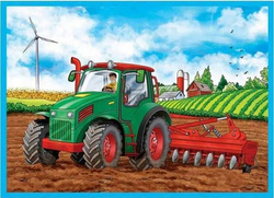 PUZZLE 4W1 DUŻE MASZYNY BUDOWLANE 34353 - TREFL
