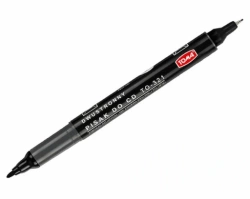 MARKER PERMAMENTNY DO PŁYT CD/DVD DWUSTRONNY CZARNY TO-321 TOMA - 2 szt.
